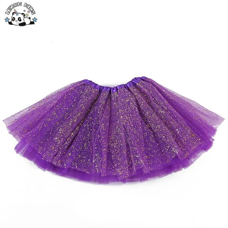 Customizable Gilded TUTU Dance Tutu Skirt Mesh Princess Skirt Popular Short Skirt for Children 2-14T