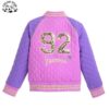 Children Clothing Printing Princess Girls 3D Embroidered Sequined Bomber Reversible Lightweight Cotton Quilted Jacket - Image 2