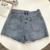 High Street Stylish Colorful Hand Sewn Crystal Rhinestone Girls Jeans Denim Shorts - Image 3