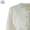 Custom Winter Party Dress Girls 2-14 Years New Trends White Sequined Long Sleeve for Kids Clothing Sets - Image 3