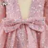 Sequins Mesh Girls Tutu Dress Princess Vintage Long Sleeve Wedding Party Birthday Tutu Dress - Image 3