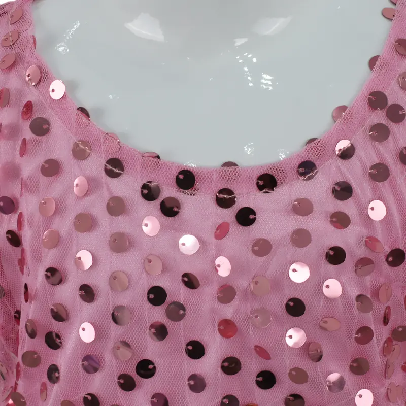 Pink Glittery Short - Sleeve Set for Girls