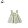 Customizable Wholesale High Quality Cute Flying Sleeve butterfly Pattern Printing Frocks Design Dresses for Kids Girls - Image 3