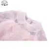 Girl's Sweet Pearls Tulle Dresses Princess Skirt Children's Dress with Flowers - Image 3