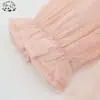 Customized Long Sleeve Casual Cute Pink Baby Girl Tulle Winter Kids Dresses for Girls - Image 3
