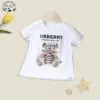 Summer Fashion Scottish Style with Bear Pattern Printed Sister and Brother Girls Boutique Clothes Sets - Image 3