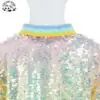 2025 Stylish Sequin Long Sleeve Zip up Baseball Collar Sequin Bomber Girls Jacket - Image 3