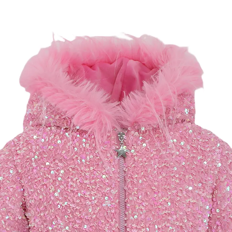 Girls' Sequin Hooded Padded Suit
