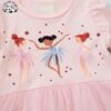 Customizable New Fashion Printed Cartoon Design Baby Girl Dress Boutique Princess Tulle Girls Dress - Image 3