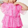 Girl Cake Design Party Gown Fancy Dress Flower Girl Dresses Children's Cake Skirt Dress - Image 3