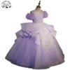 Tulle Dress Ball Gown Sequined Beaded Pearl Glitter High Craft Tulle Prom Dress Birthday Party Piano Performance Girl Dress - Image 3