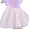 Customizable Colorful Elegant Summer Girls Kids Tutu Skirts Short Cotton Straight Dress Lace Skirts for 2-14T Children - Image 3
