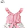 Customizable Wholesale New Innovations pink Sleeveless New Design Frocks Easter Rabbit Dresses for Kids Girls - Image 3