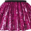 Customizable Girls Chiffon Tutu Skirts Sparkling Sequins Breathable Floral Plaid Decor Casual Lolita Style Parties Mini Length - Image 3