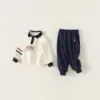 Customizable 100% Cotton Boys Sport Casual Long Sleeve Outfits Kids Clothing Sets for Boys - Image 3