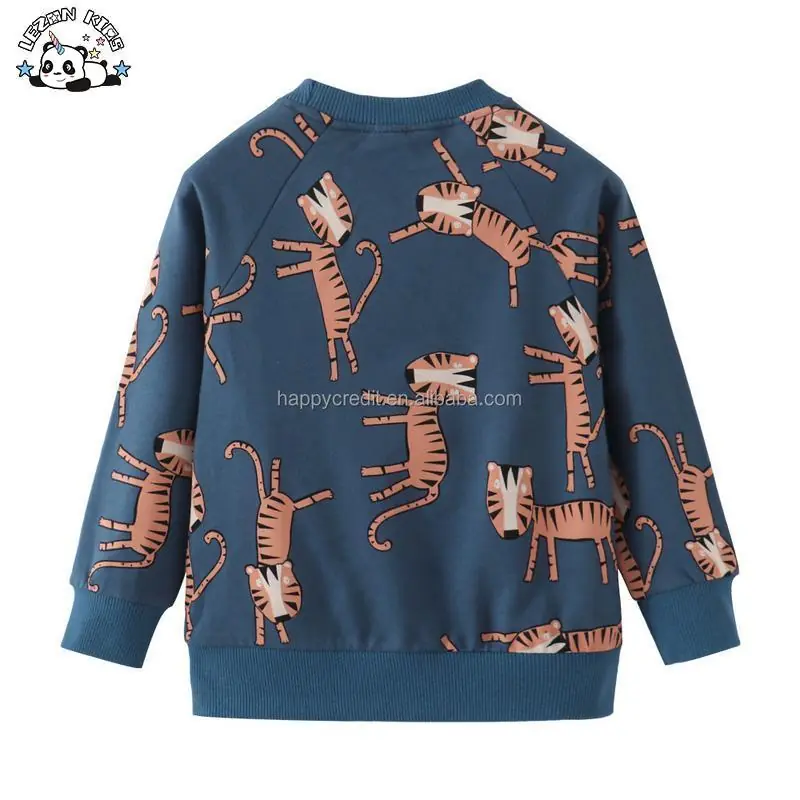 Autumn Long Sleeve Cartoon Cotton Crew Neck Hoodie Custom Kids Boys Clothing Sets - Image 2