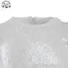 Customizable Boutique Baby Girls Clothing White Sequin Princess Dress for Girl's Birthday Party Dress - Image 3