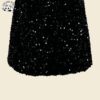 Custom Kids Girls Fashion Clothes Black Sequins Dress Girls Sling Dress - Image 4