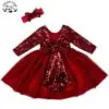 High Quality Custom Latest Design Colorful Sparkle Children Clothing Princess Dress for Girls - Image 4