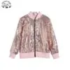Customized Color Jacket Clothing Kids Girls Sequin Bomber Jacket for Girls and Boys - Image 4