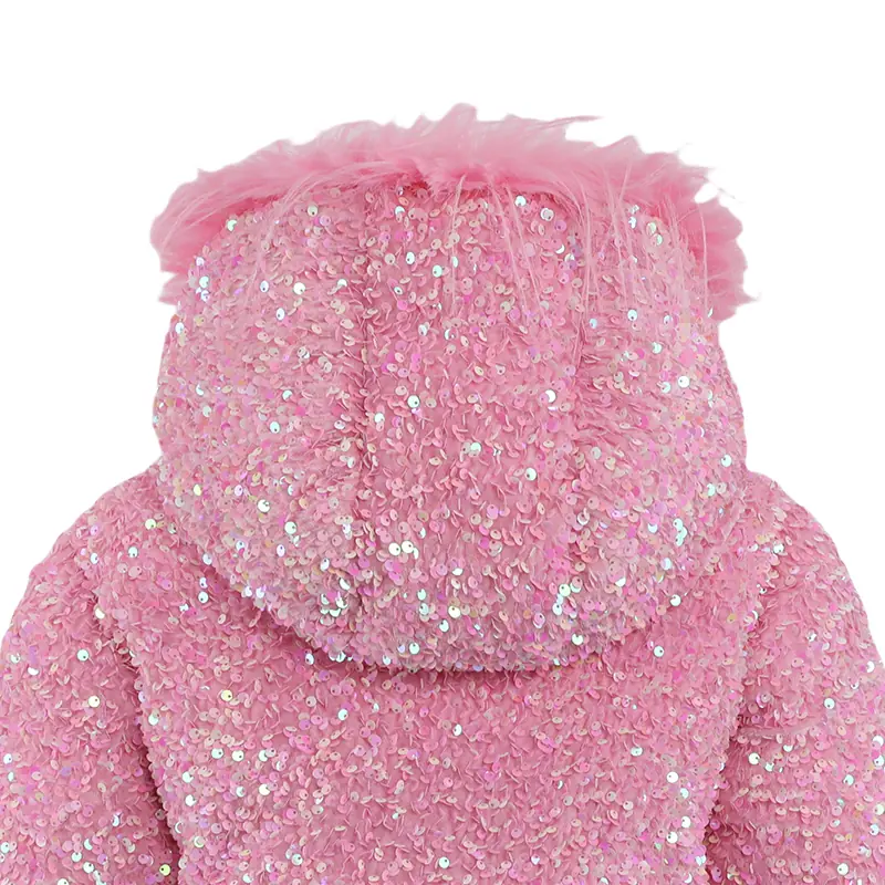 Girls' Sequin Hooded Padded Suit