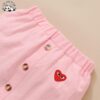 OEM Customizable Summer Girls Clothing Set New Short Sleeves Sweet Shirt Top Skirt Fashion Kids Outfits 2PCS - Image 4