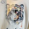 Direct Customized Boys' Sweatshirt Embroidered Tiger Head Baby Hoodies Sweatshirts - Image 4