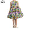 Kid Girls' Dress Customizable Summer New Fashion Colorful Printing Cotton Sleeveless  Princess Dress for Girls - Image 4
