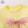 Hot Selling Custom Silk Bow Knot Kids Pullover Sweater Girls Knit Sweater for Winter - Image 4