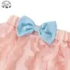 Custom Cute Faux Soft Denim Top Solid Butterfly Skirt Kids Toddler Girl Set Girls Clothing Sets - Image 4