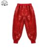 Customized Sequined Hooded Top & Pants Set Girls Colorful Sports Shirt Summer Dance Party Performance Clothing - Image 4