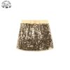 Customized Sparkling Children Clothes Gold Color Vest with Skirt  Sequin Girls Clothing Sets for 2-12T - Image 5