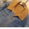 Customizable Winter Warm Girls Denim Jacket Girls Denim Jacket for 2-14 Years - Image 5