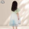 Customizable Girls' Short Sleeve Tulle Dress Gentle Ruffle Puffy Layer Fashionable Print Lace Dress - Image 5