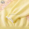 Hot Selling Custom Silk Bow Knot Kids Pullover Sweater Girls Knit Sweater for Winter - Image 5
