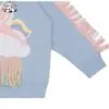 OEM Crew Neck Star Fringe Sleeves Pullover Kids Hoodie Girls Hoodies Sweatshirt for Fall - Image 5