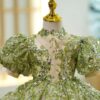 Customizable Factory Price Luxury Birthday Princess Dress Lovely Flower Girl Dress Green Sequin Tutu Dress - Image 5