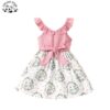 Customizable Wholesale New Innovations pink Sleeveless New Design Frocks Easter Rabbit Dresses for Kids Girls - Image 4