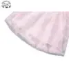 Girl's Sweet Pearls Tulle Dresses Princess Skirt Children's Dress with Flowers - Image 5