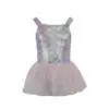 Girls' Mermaid - Scale Holographic Tutu Swimsuit