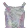 Girls' Mermaid - Scale Holographic Tutu Swimsuit