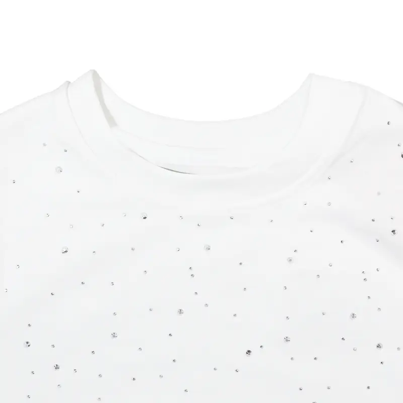 Kid's short-sleeved T-shirt with hot diamonds and stars - Image 5