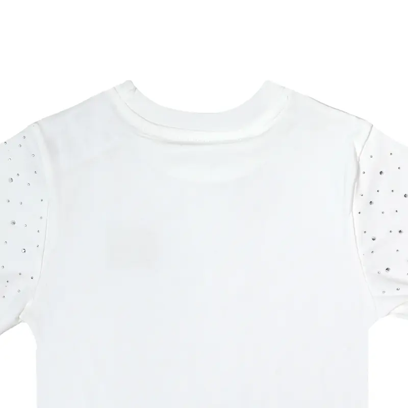 Kid's short-sleeved T-shirt with hot diamonds and stars